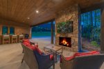 Cohutta Mountain Retreat - Outdoor Fireplace and Seating